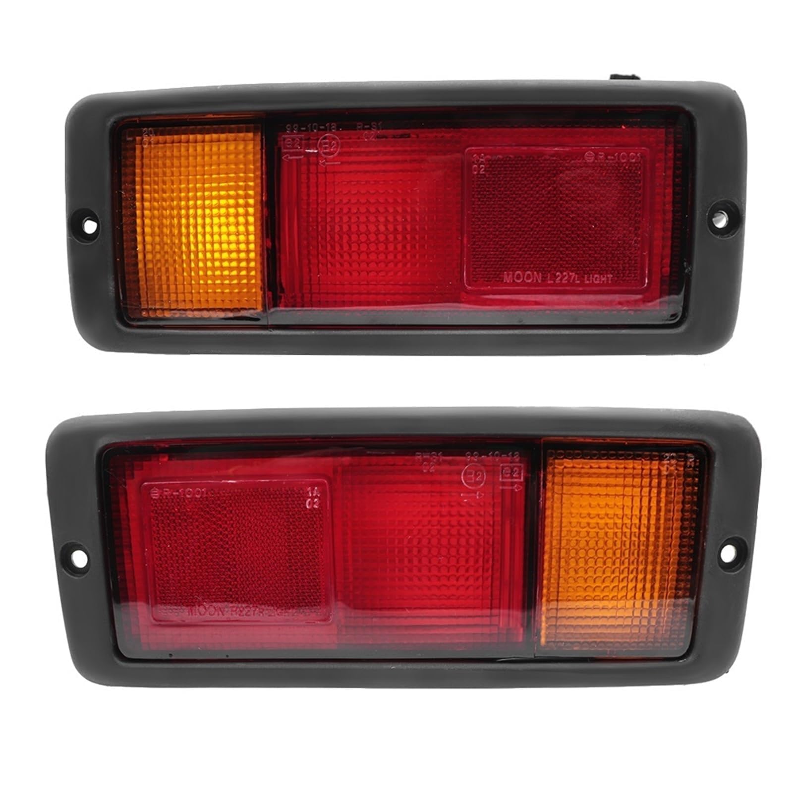 HAHUJZXK Auto Rückleuchten für Mitsubishi Pajero 1992-1999 Montero 1992-1995, wasserdichte Links Rechts Rückleuchte Bremslicht Blinker Ersetzen Zubehör,A/Pair-normal von HAHUJZXK