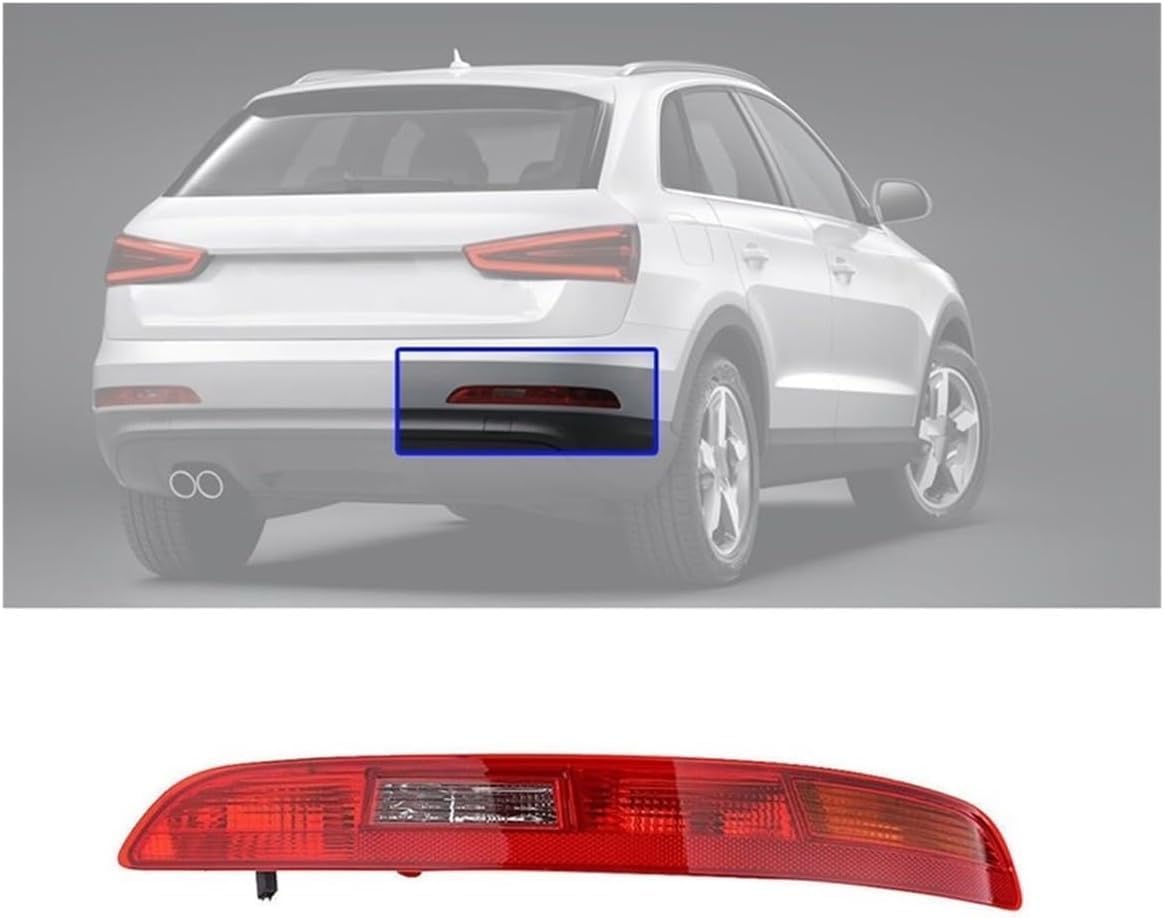 HAHUJZXK Bremslicht Hinten Stoßstange Hinten Blinker Bremslicht Für A-udi Q3 2011-2015 EU Version Hinten Reflektor Lampe Kfz-Rücklichtbaugruppen(LEFT),RIGHT von HAHUJZXK