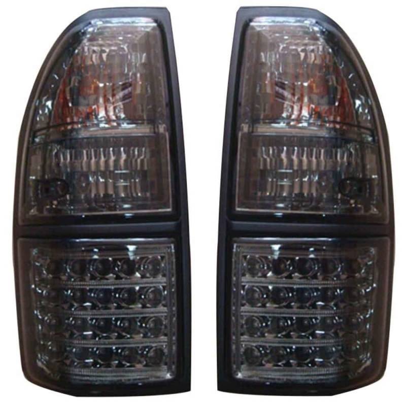 HAHUJZXK LED-Rücklicht, kompatibel mit Toyota Prado Land Cruiser 90 1997 1998 1999 2000 2001 2002, Blinker-Warnung, Nebelscheinwerfer, Rücklicht, Auto-Bremse, LED-Licht,Grau von HAHUJZXK