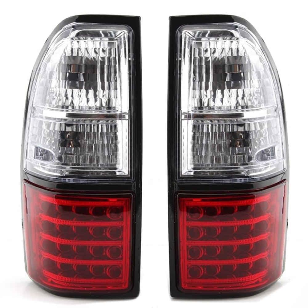 HAHUJZXK LED-Rücklicht, kompatibel mit Toyota Prado Land Cruiser 90 1997 1998 1999 2000 2001 2002, Blinker-Warnung, Nebelscheinwerfer, Rücklicht, Auto-Bremse, LED-Licht,Red White von HAHUJZXK