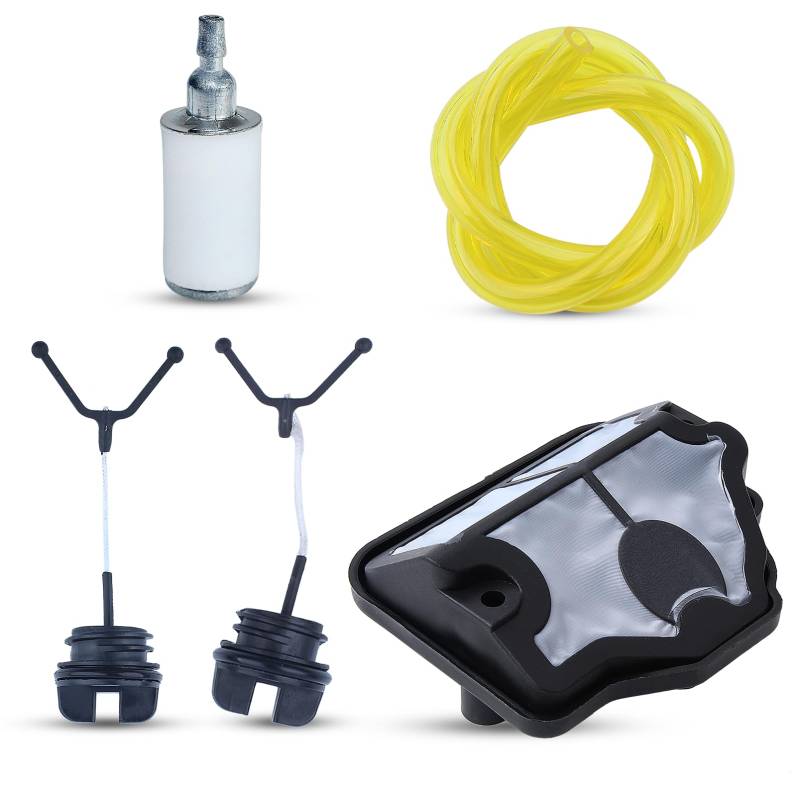 Haishine Luftfilter Gas Tankdeckel Öldeckel Kit ersetzen für Husqvarna 136 141 137 142 36 41 Kettensäge Ersatz Teile von HAISHINE