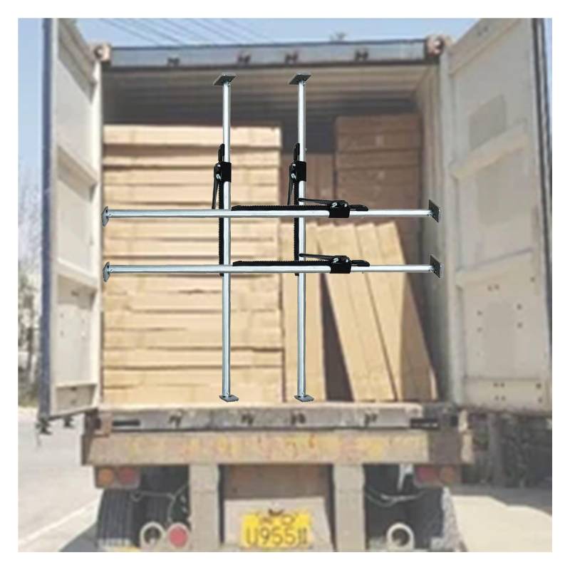 Lastensicherungsgestänge Ladungsstabilisator 4-teiliges Lastensicherungsgestänge aus Stahl mit Ratschenfunktion für den sicheren Transport schwerer Gegenstände, Lastensicherungsgestänge mit Feder, für von HAIXHX