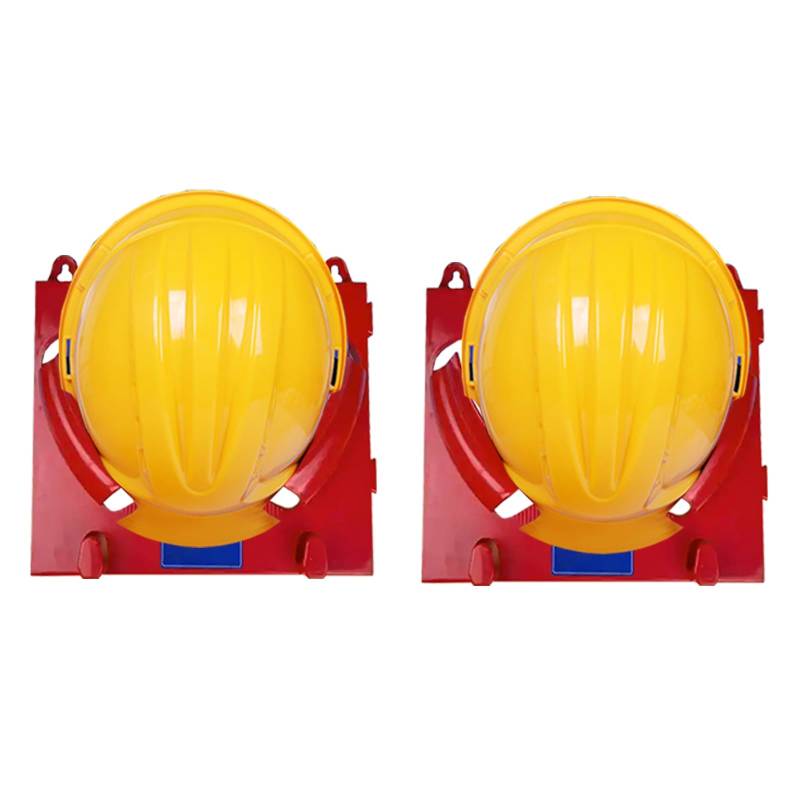 befestigter Schutzhelmhalter Helmhalter 2 Stück Schutzhelm-Aufhänger für Werkstatt und Büro, Schutzhelmständer aus ABS-Kunststoff für Schutzhelme, Feuerwehrhelme, Baukappen, an der Wand montierter Sch von HAIXHX