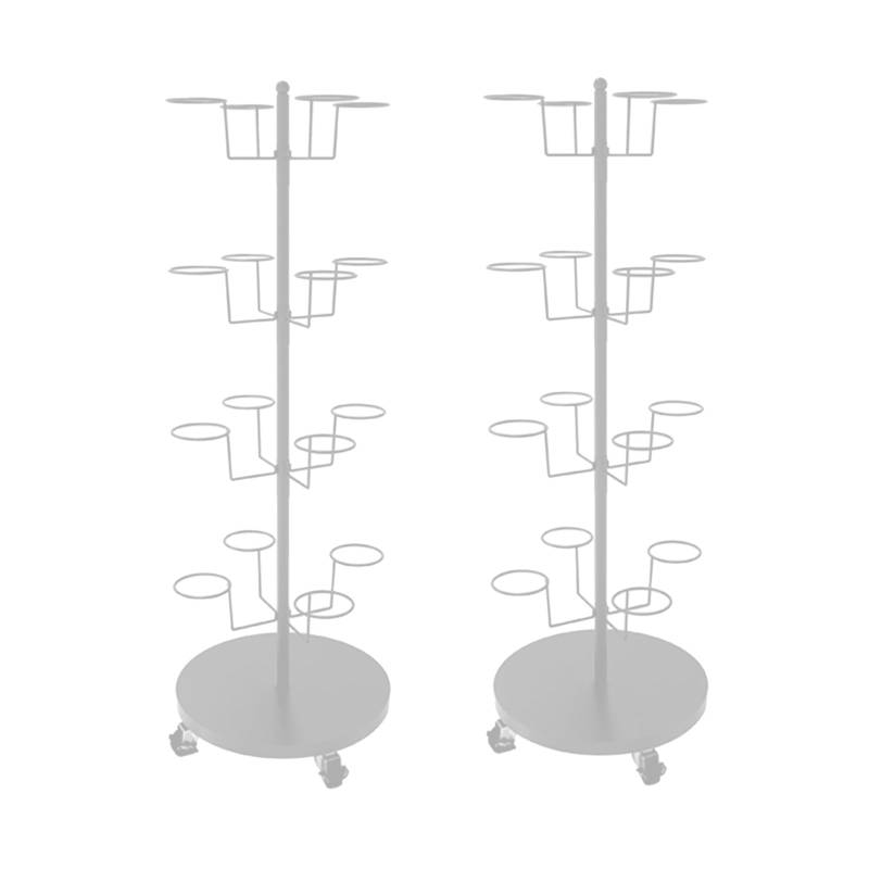 befestigter Schutzhelmhalter Helmhalter 2 Stück bodenstehender Schutzhelmhalter mit 4 Universalrädern, Schutzhelmständer für Hüte, Kappen, Helme, Schutzhelmständer für Helmgeschäfte, Einzelhandelsgesc von HAIXHX