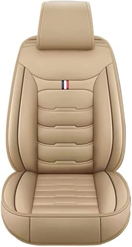 HAIYUN Leder Autositzbezüge-Set für BMW Serie X X1 E84 X1 F48 X2 M35i F39 X2 F39, Airbag Kompatibel, Wasserdicht, Vordersitze Rückbank Sitzbezügesets,Beige von HAIYUN