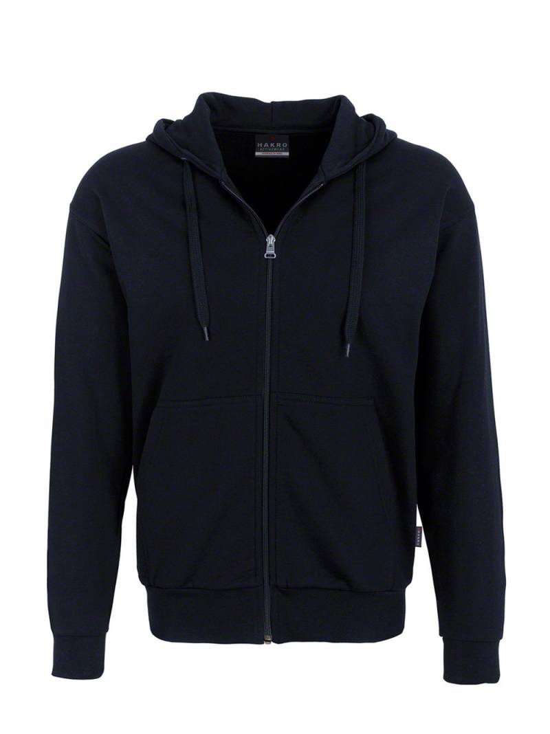 HAKRO Motoo Sweatshirt-Jacke sw mit Kapuze Gr von HAKRO