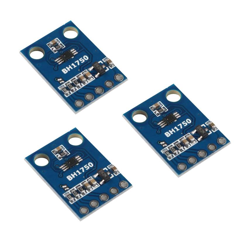 HALJIA GY-302 BH1750 Digitaler Lichtintensitäts-Sensor-Beleuchtungs-Detektormodul 3 V-5 V, kompatibel mit Arduino GY302 BH1750FVI, 3 Stück von HALJIA