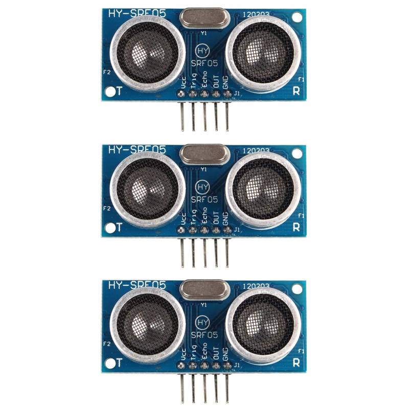 HALJIA HY-SRF05 Ultraschall-Entfernungssensor-Modul, kompatibel mit Arduino, 3 Stück von HALJIA