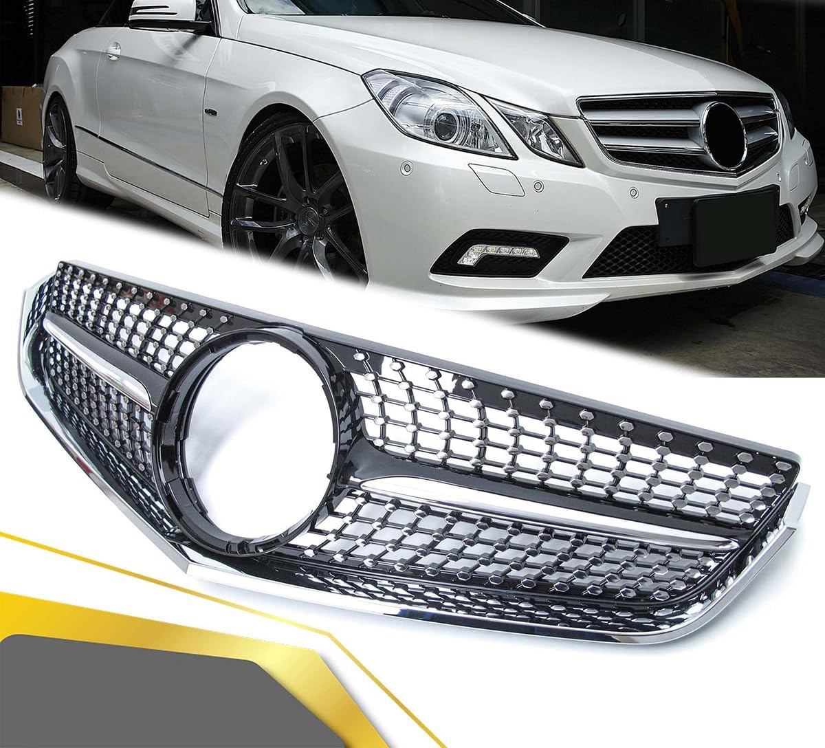 Frontgrill für Mercedes E Class W207 C207 A207 E200 E260 E300 2009 2010 2011 2012 2013 Stoßstangen-Kühlergrills von HALOD