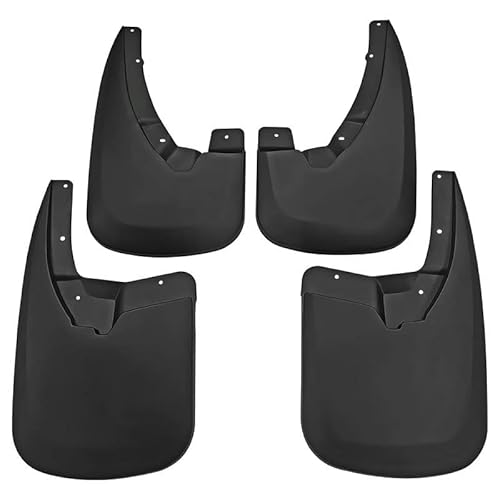 Schmutzfänger für Dodge Ram 2010-2018, Spritzschutz Kotflügelschutz Starke Haltbarkeit, vorne + hinten 4 Stück KIT, Weich-PVC Schwarz von HALOD