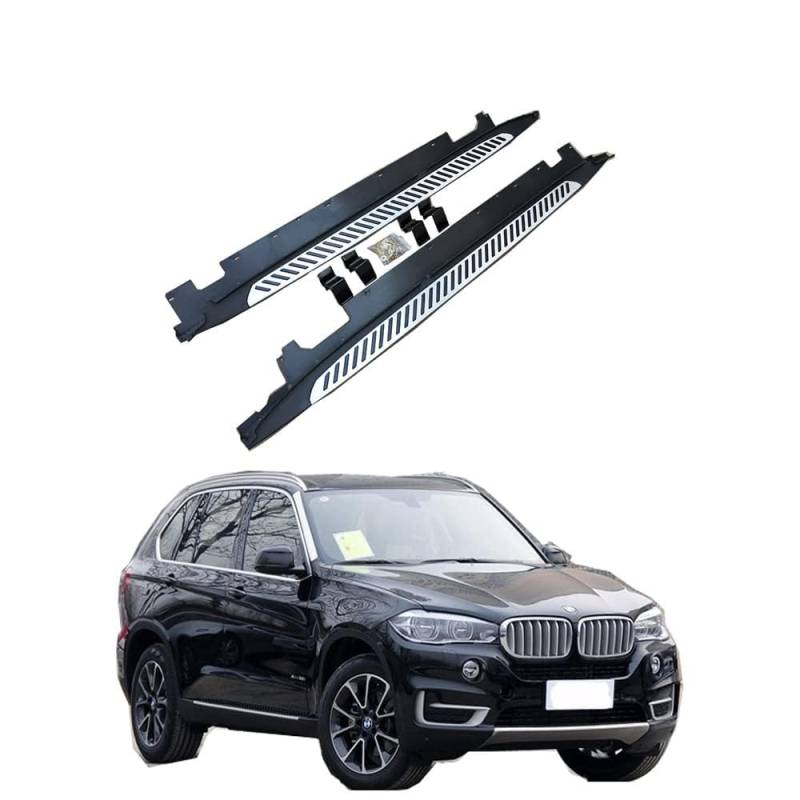 2-teiliger Satz Auto-Seitenschweller für BMW X5 F15 2014-2018 Autopedale, Seitenschweller und Seitenleisten, kompatibel mit externem Zubehör von HALODE