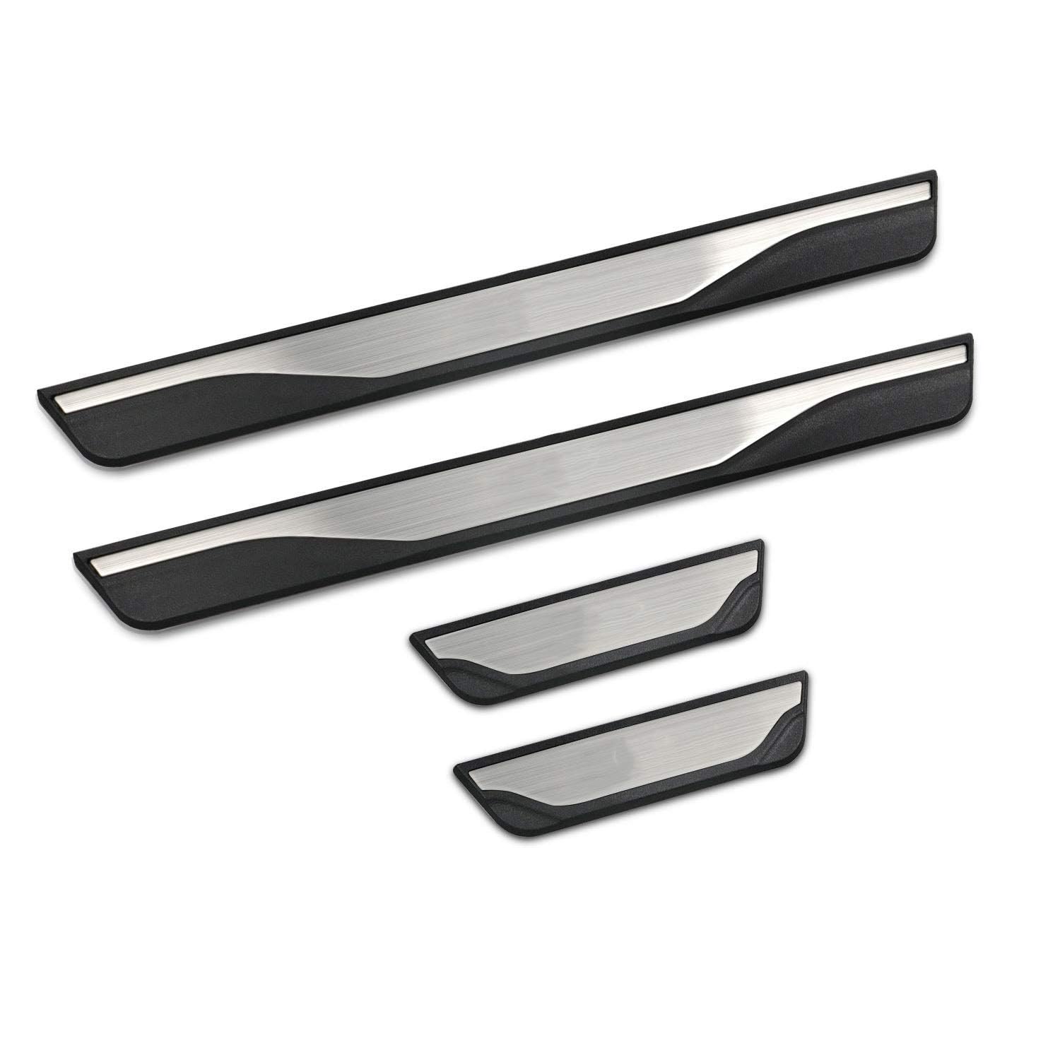 4 Stücke Auto Styling Edelstahl Einstiegsleisten Kick Plates für BMW X6 2020-2023, Türschwelle Scuff Pedal Anti Scratch Schwellenabdeckung Zubehör von HALOUJQK