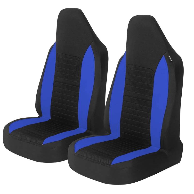 HALOUJQK Polyester Vordersitzbezug für Ford Mondeo Kombi '13 Ba7 2014 2015 2016 2017-2021, Autositzbezüge Vordersitze Autositzschoner, Auto-Schonbezüge Set Vordersitzbezüge, Autozubehör,D-Blue von HALOUJQK