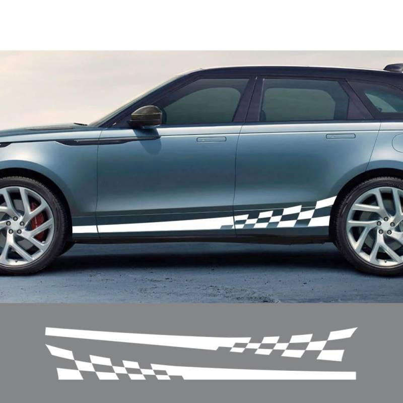 2PCS Auto Tür Seite Aufkleber, für Land Rover Autogiographie Discovery EVOQUE Freelander Supercharged SVR VELAR Auto Zubehör von HALOYWB