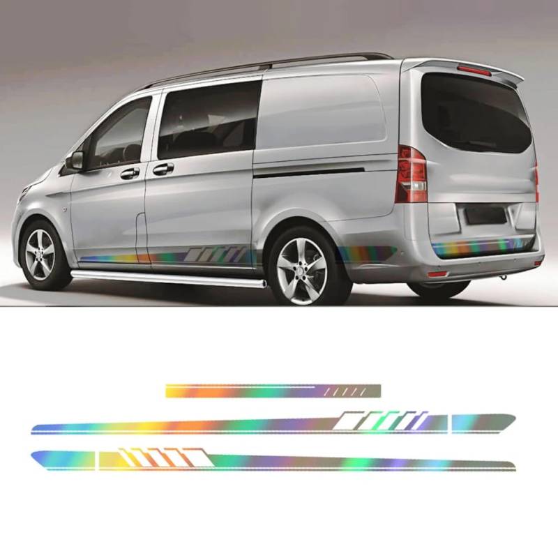 3Pcs Zubehör, für Mercedes Benz Vito V Klasse Viano W638 W639 W447 Auto Aufkleber Marco Polo EQV Camper Van Vinyl Aufkleber Tuning von HALOYWB