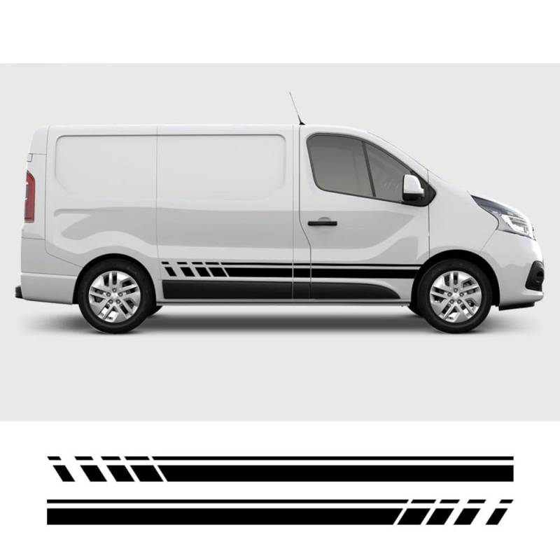 Autoaufkleber, für Renault Trafic Vauxhall, für Opel Vivaro, für Nissan NV300, für Talento Camper Van Wohnmobil Vinyl Aufkleber 2PCS Zubehör von HALOYWB