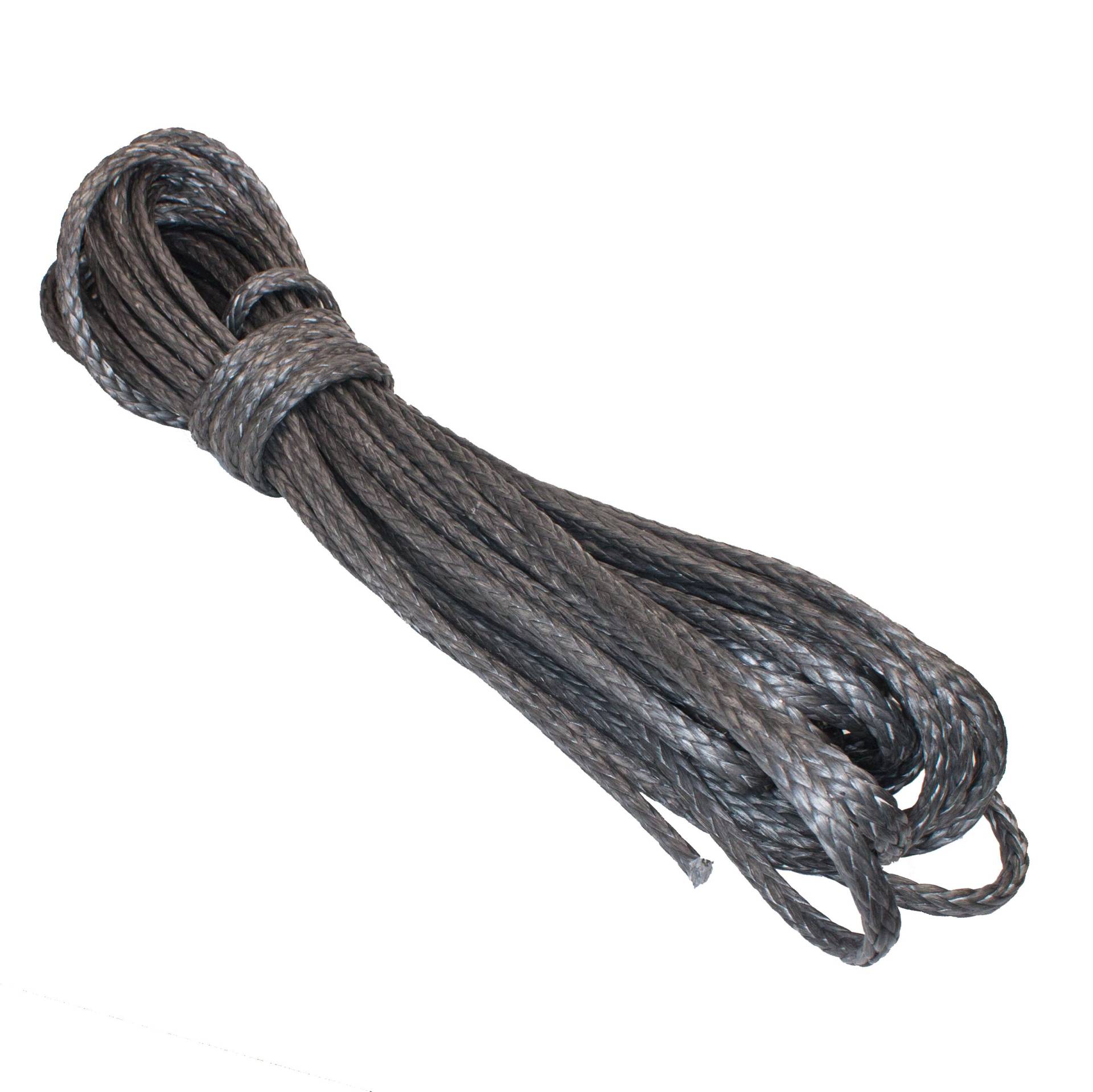 HTF - Dyneema Pro Tauwerk Seil 4mm - 40m, geflochten, Carbon grau von HAMBURGER TAUWERK-FABRIK EST. 1901