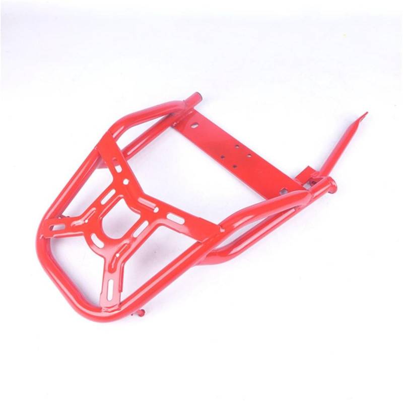 Gepäckauflage Für BJ125-3E Für TNT125 Für TNT 125 Motorrad Hinten Fall Stamm Rückenlehne Gepäck Rack Gepäckregal(Red) von HAMFISTB