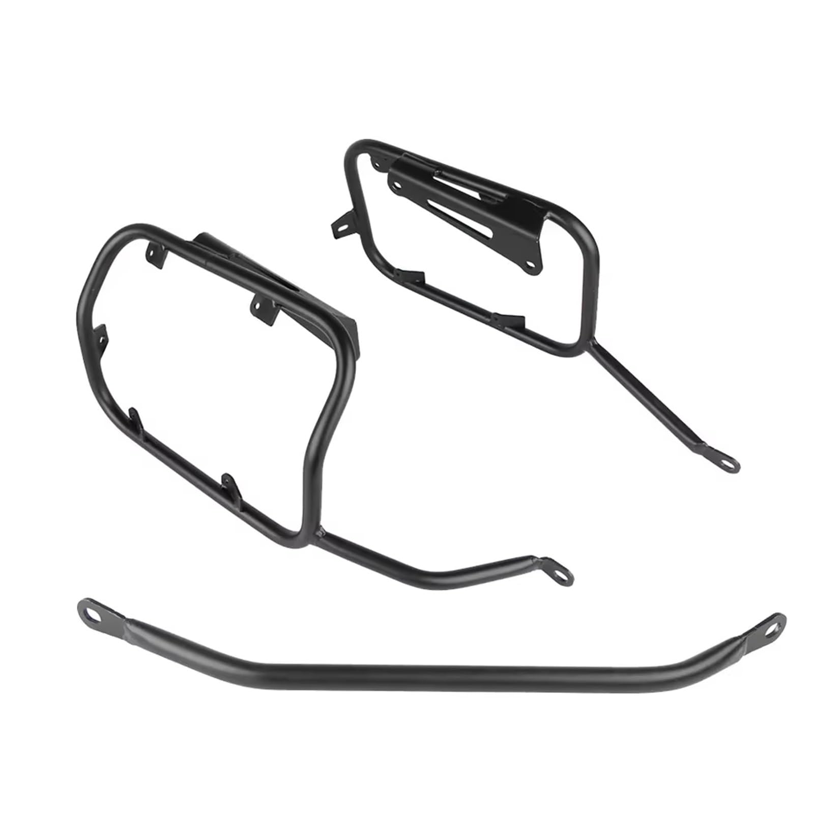 Gepäckauflage Für Benelli Für TRK 702 X Für TRK702X Motorrad Schwanz Trunk Edelstahl Halterung Gepäck Rack Gepäckregal(Black Pannier Rack) von HAMFISTB