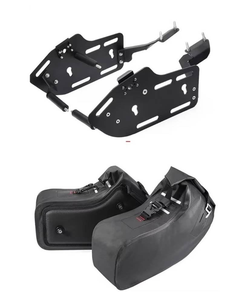 Gepäckauflage Für CFMOTO Für 450MT 2024 Für MT450 Für 450 MT Side Box Gepäckträger Halterung Gepäckregal(Bag and Bracket) von HAMFISTB