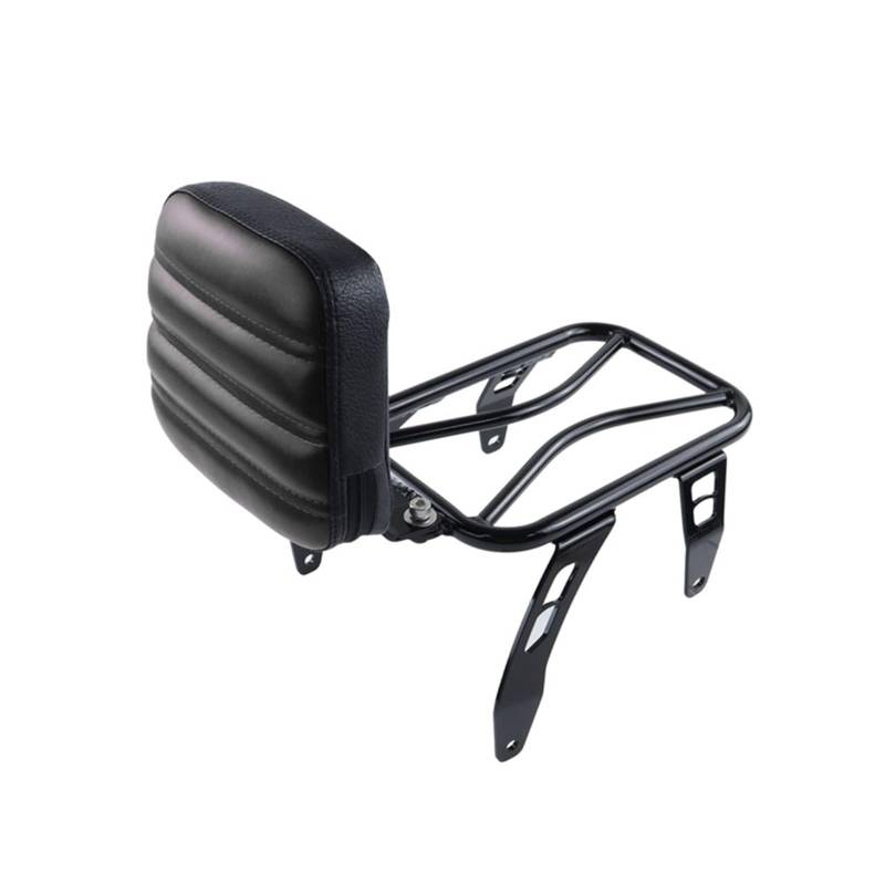 Gepäckauflage Für Indian Für Scout Rogue Sixty Für Bobber Twenty ABS 2018 2019 2020 2021 2022 2023 Motorrad Solo Sitz Gepäckträger Gepäckregal(Black TypeA Backrest) von HAMFISTB