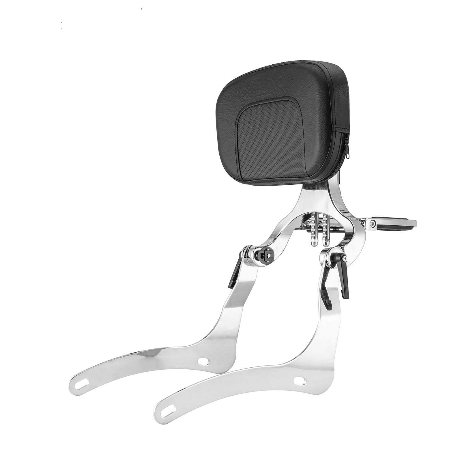 Gepäckauflage Für Kawasaki Für Vulcan 900 2000 2006-2024 Motorrad Einstellbare Multifunktions Sissy Bar Gepäckträger Gepäckregal(Silver) von HAMFISTB