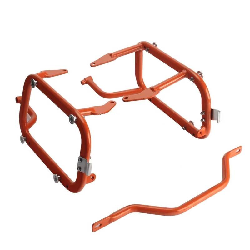 Gepäckauflage Für Pan America 1250 S 2020 2021 2022 2023 2024 Für Pan America1250 Hinten Seite Gepäck Rack Satteltasche Rahmen Gepäckregal(Orange) von HAMFISTB