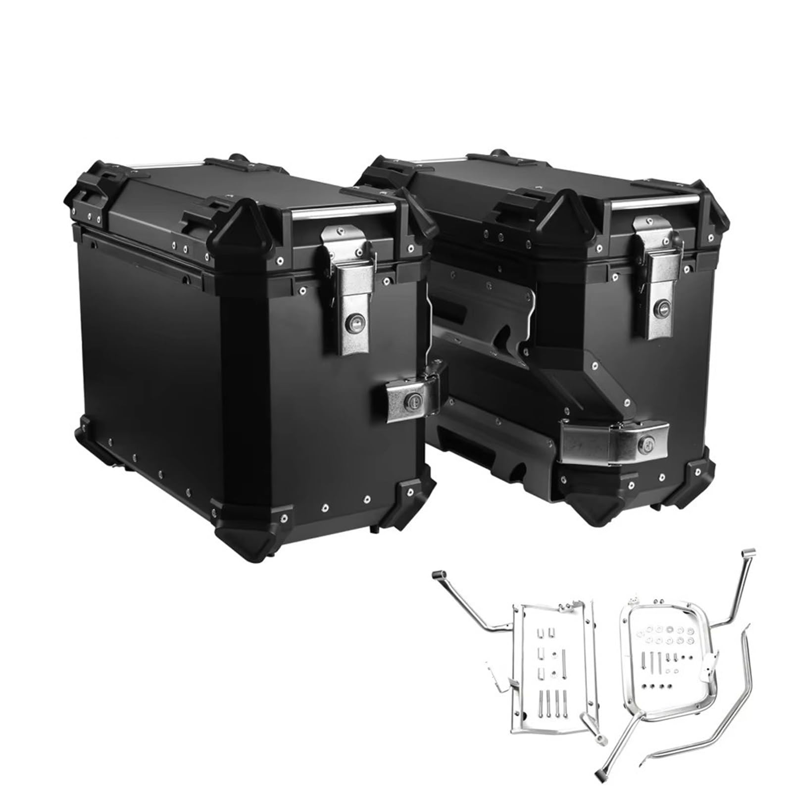 Gepäckauflage Für R1200GS Für R1250GS Für R 1200 Für 1250 GS LC Für ADV Adventure Gepäcktaschen Halterung Motorrad Side Box Rack Zubehör Gepäckregal(Panniers and Bracket) von HAMFISTB