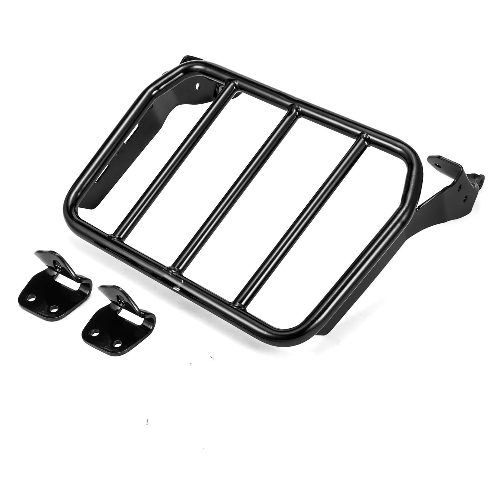 Gepäckauflage Für Softail Für Breakout Für Fat Boy Für FLFB Für FLFBS Für FXBR Für FXBRS 2018-2024 Motorrad Gepäck Rack Halterung Gepäckregal(Black) von HAMFISTB