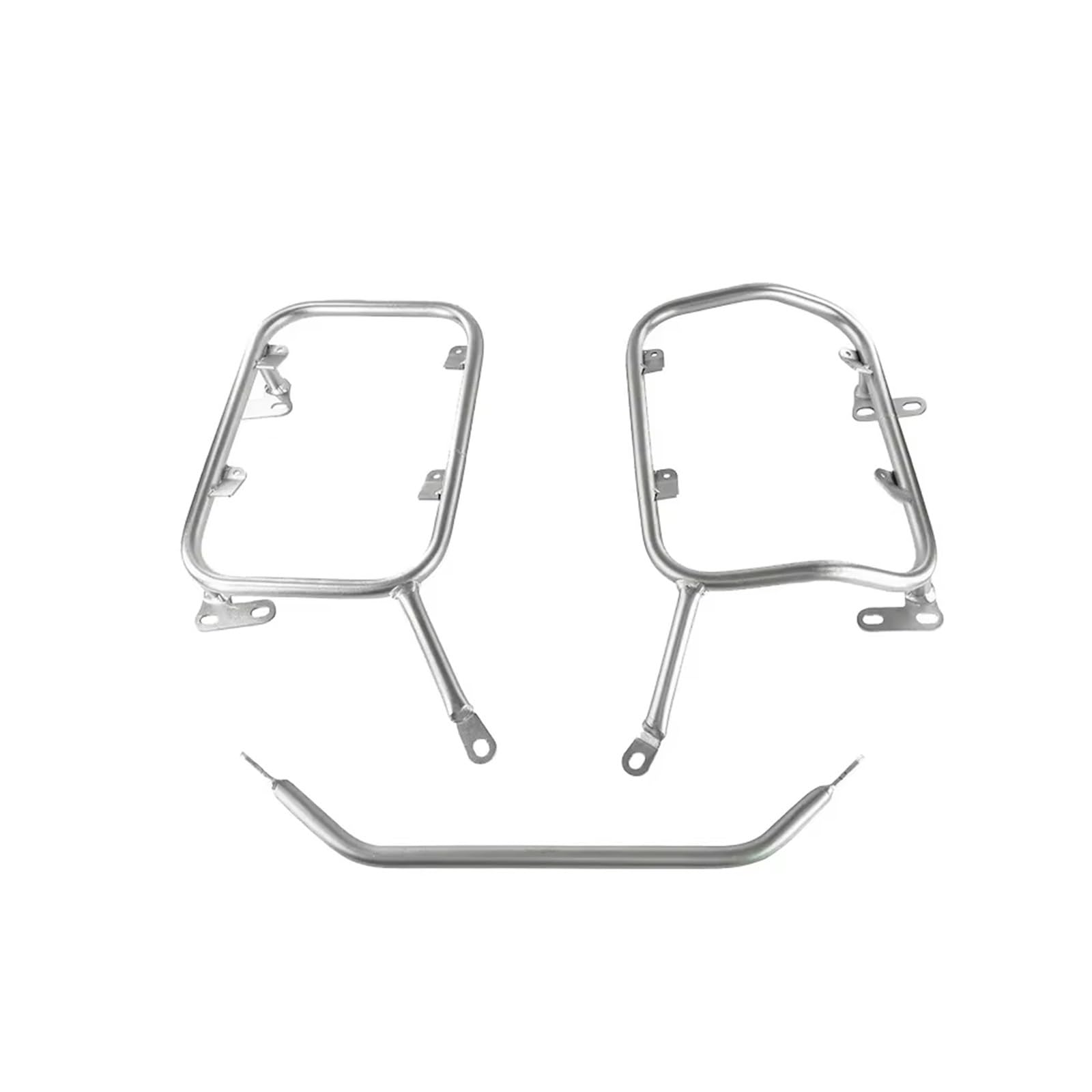 Gepäckauflage Für Suzuki Für V-Strom 650 Für DL650 2017 2018 2019 2020 2021 2022 Motorrad Schwanz Edelstahl Gepäck Rack Gepäckregal(Silver Pannier Rack) von HAMFISTB