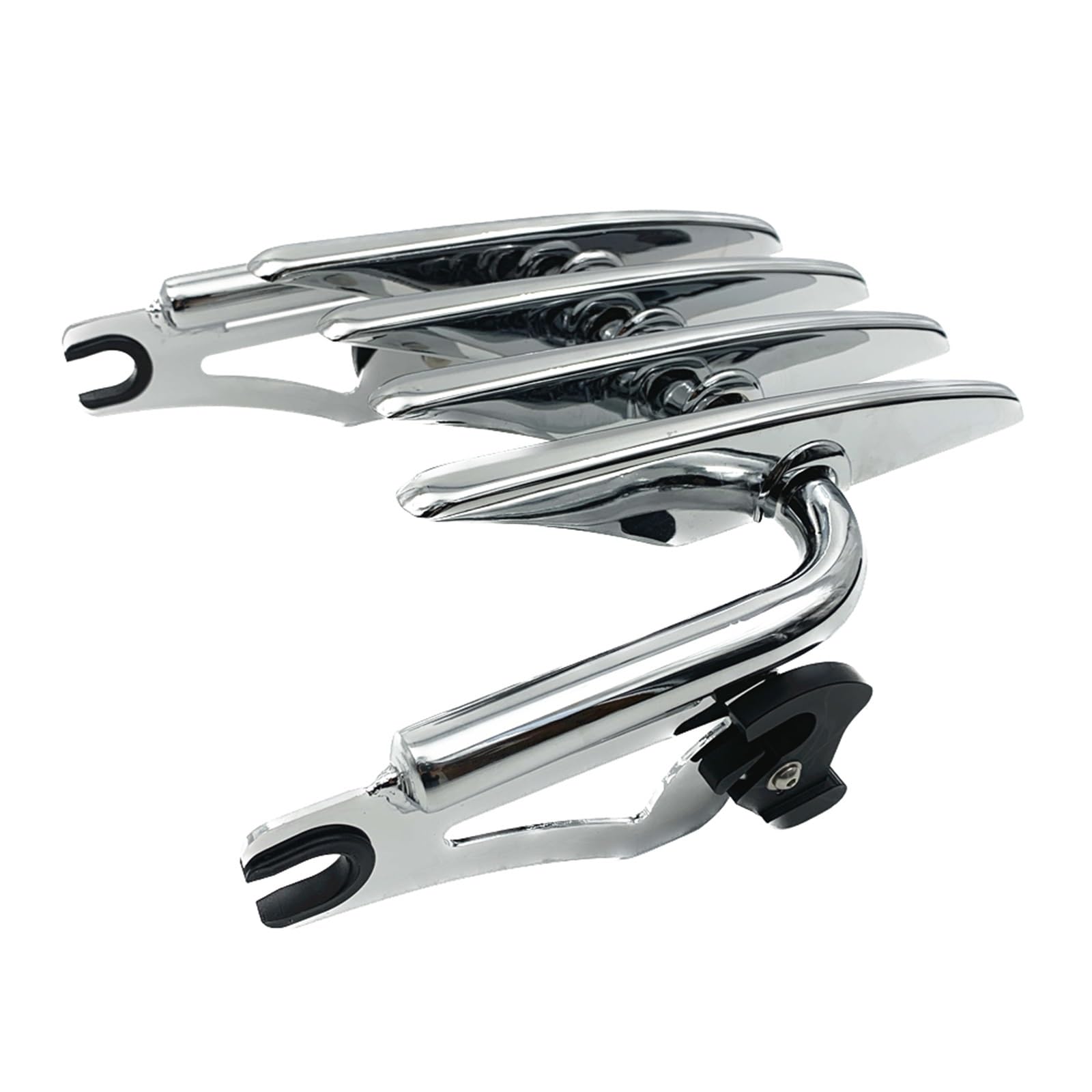 Gepäckauflage Für Touring Für Road King Für Road Glide Für Street Glide Für Electra Glide Ultra 2009-2023 Motorrad Abnehmbare Gepäckträger Gepäckregal(Chrome) von HAMFISTB