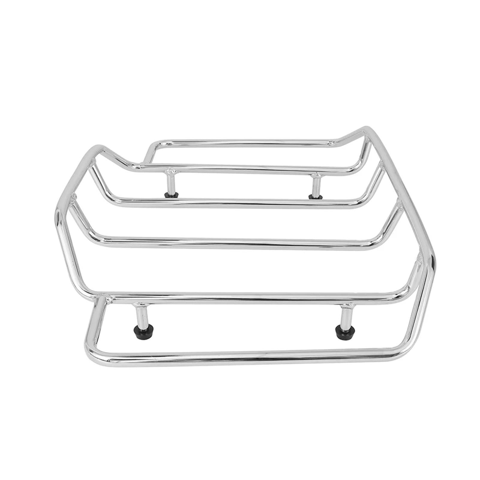 Gepäckauflage Für Touring Für Road King Für Straße Für Electra Glide 1984-2021 Motorrad Tour Pack Stamm Gepäck Rack Gepäckregal(Chrome) von HAMFISTB