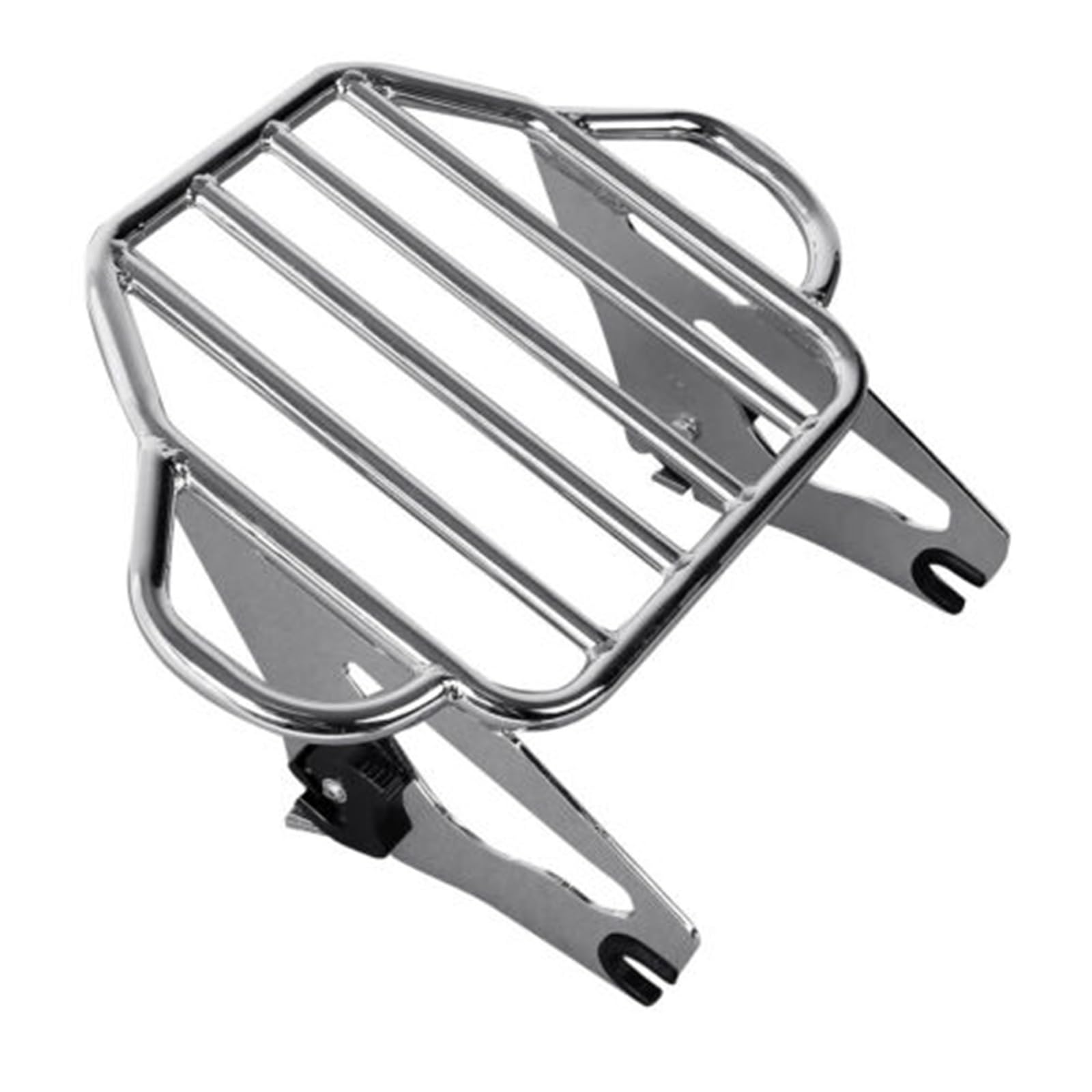 Gepäckauflage Für Touring Für Tour Pack Für Road King Für Electra GlideFür Street Glide Für Road Glide 2009-2023 Abnehmbarer Motorrad-Gepäckträger Gepäckregal(Chrome) von HAMFISTB