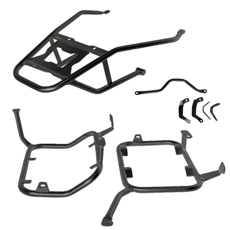 Gepäckauflage Für X-ADV750 Für XADV 750 Für XADV750 2017 2018 2019 2020 Motorrad Seite Packtaschen Rack Halterung Gepäckregal(One Set BK) von HAMFISTB