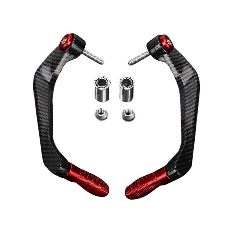 HAMFISTB Handschützer FÜR CB650R Neo Sports Cafe FÜR CB 650R 2020 2021 2022 2023 2024 Motorrad Handschutz 22mm Lenker Griffe Schutzfolie Handprotektoren(Red) von HAMFISTB