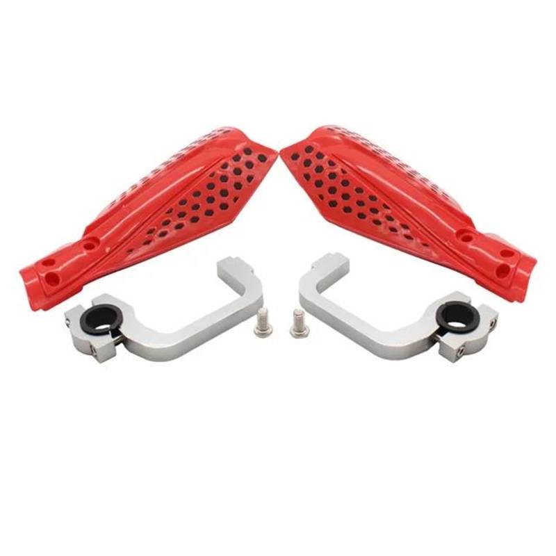 Handschützer Für 22mm 28mm Universal Motorrad Lenker HandGuards Protector Shield Zubehör Handprotektoren(Red) von HAMFISTB