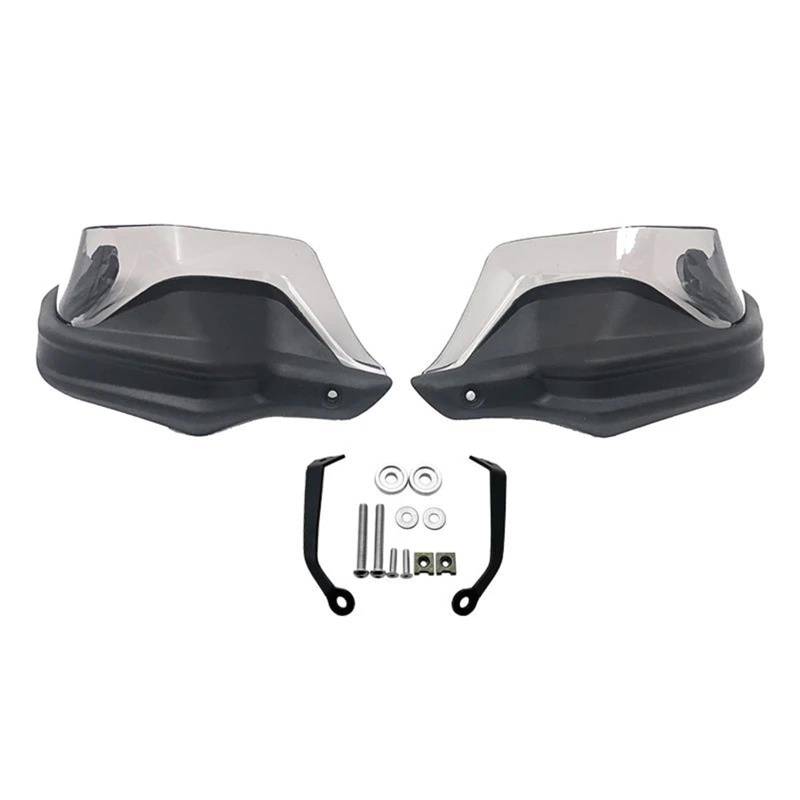 Handschützer Für CFMOTO Für 400MT Für 650MT Für 650 MT Für 400 MT Motorrad Handprotektoren Windschutzscheibe Schild Wachen Handprotektoren(Black Grey Set) von HAMFISTB