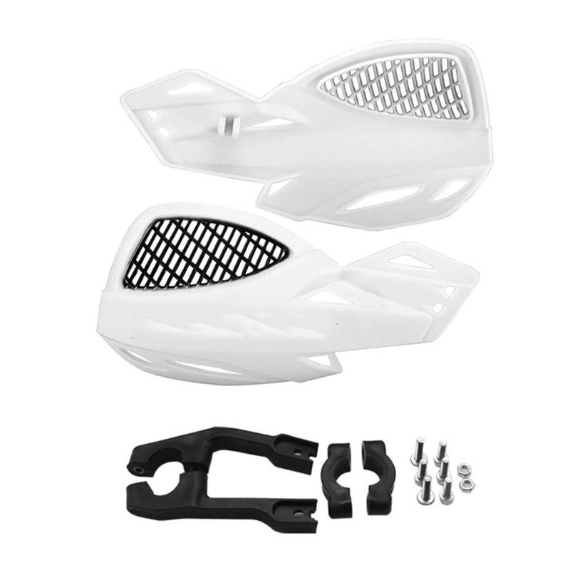 Handschützer Für Für SEROW225 Für 250 Motorrad Lenker Universal Handschutz Schutz Getriebe Schild Protector Kit Set Handprotektoren(White) von HAMFISTB