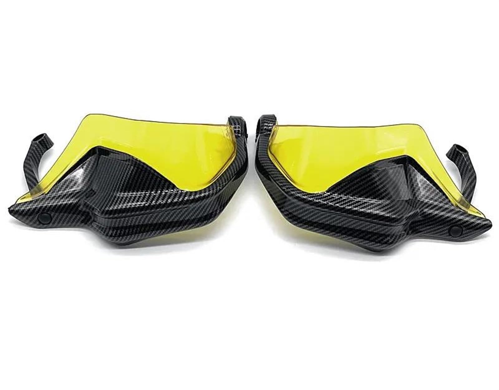 Handschützer Für R NINET Für R9T/Pure/Racer/Urban GS/Scramble 2014-2024 Motorrad Lenker Hand Schutz Windschutzscheibe Schutz Handprotektoren(Carbon Yellow Set) von HAMFISTB