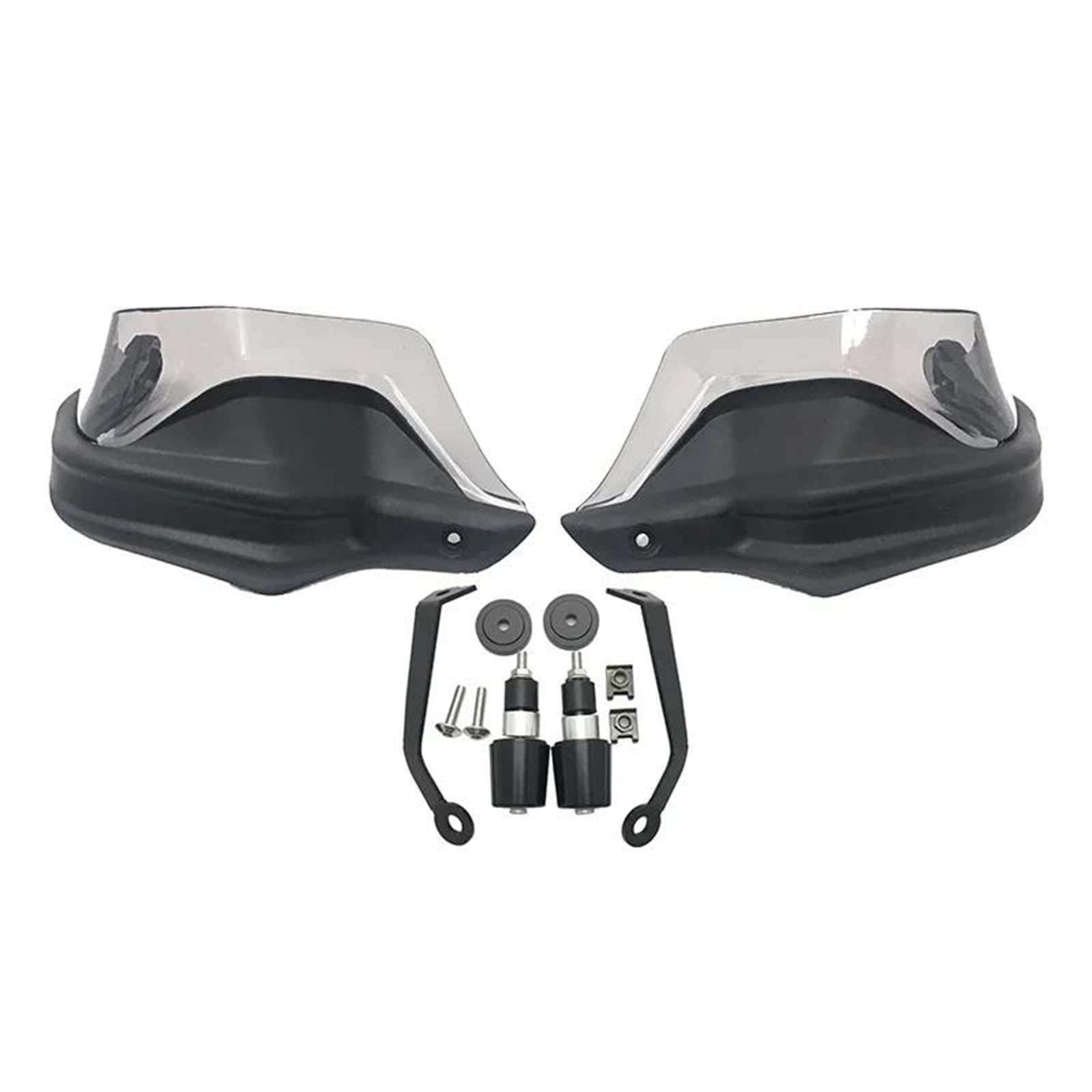 Handschützer Für Suzuki Für DL250 Für V-Strom Für DL 250 Für VStrom Für VStrom250 Für GW250 2017-2021 Motorrad Lenker Hand Guards Wind Protector Handprotektoren(Black Grey Set) von HAMFISTB