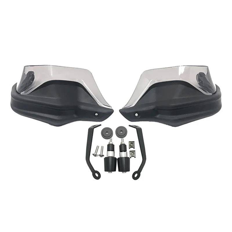 HAMFISTB Handschützer Für Suzuki Für DL250 Für V-Strom Für DL 250 Für VStrom Für VStrom250 Für GW250 2017-2021 Motorrad Lenker Hand Guards Wind Protector Handprotektoren(Black Grey Set) von HAMFISTB