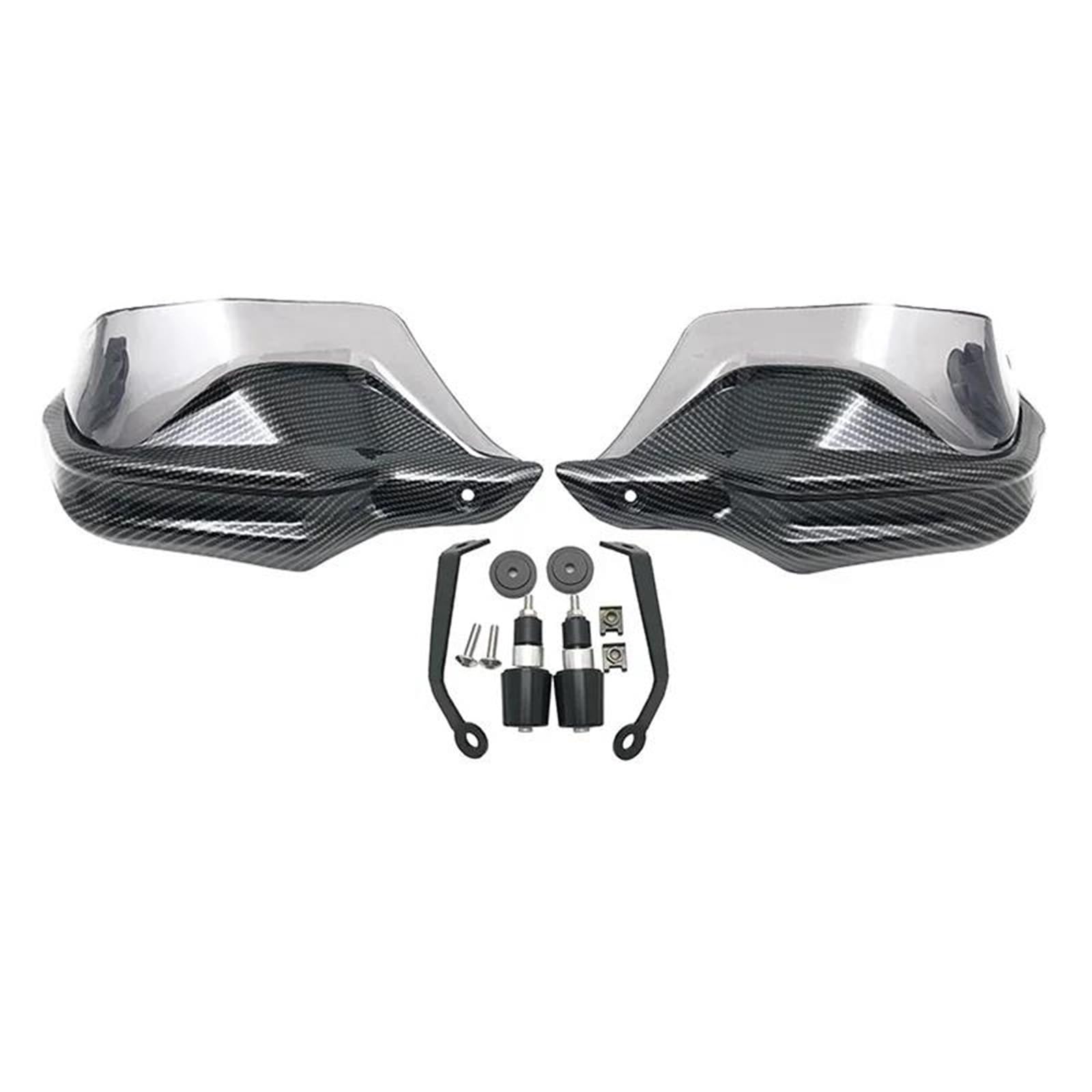 Handschützer Für Suzuki Für DL250 Für V-Strom Für DL 250 Für VStrom Für VStrom250 Für GW250 2017-2021 Motorrad Lenker Hand Guards Wind Protector Handprotektoren(Carbon Grey Set) von HAMFISTB