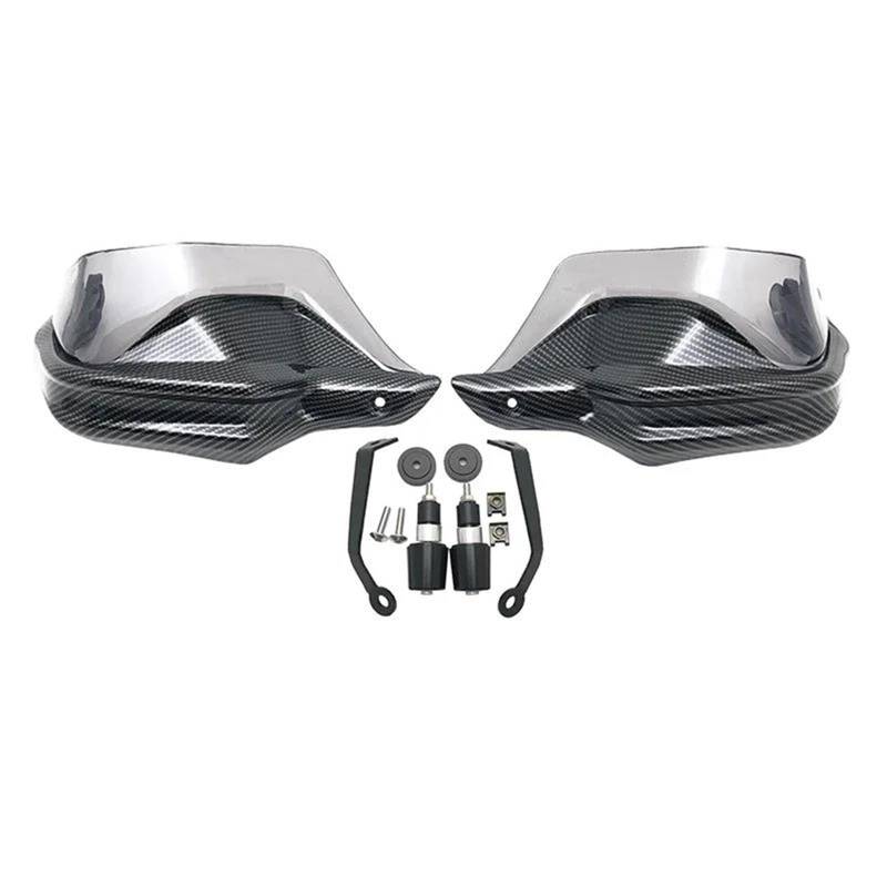 Handschützer Für Suzuki Für DL250 Für V-Strom Für DL 250 Für VStrom Für VStrom250 Für GW250 2017-2021 Motorrad Lenker Hand Guards Wind Protector Handprotektoren(Carbon Grey Set) von HAMFISTB