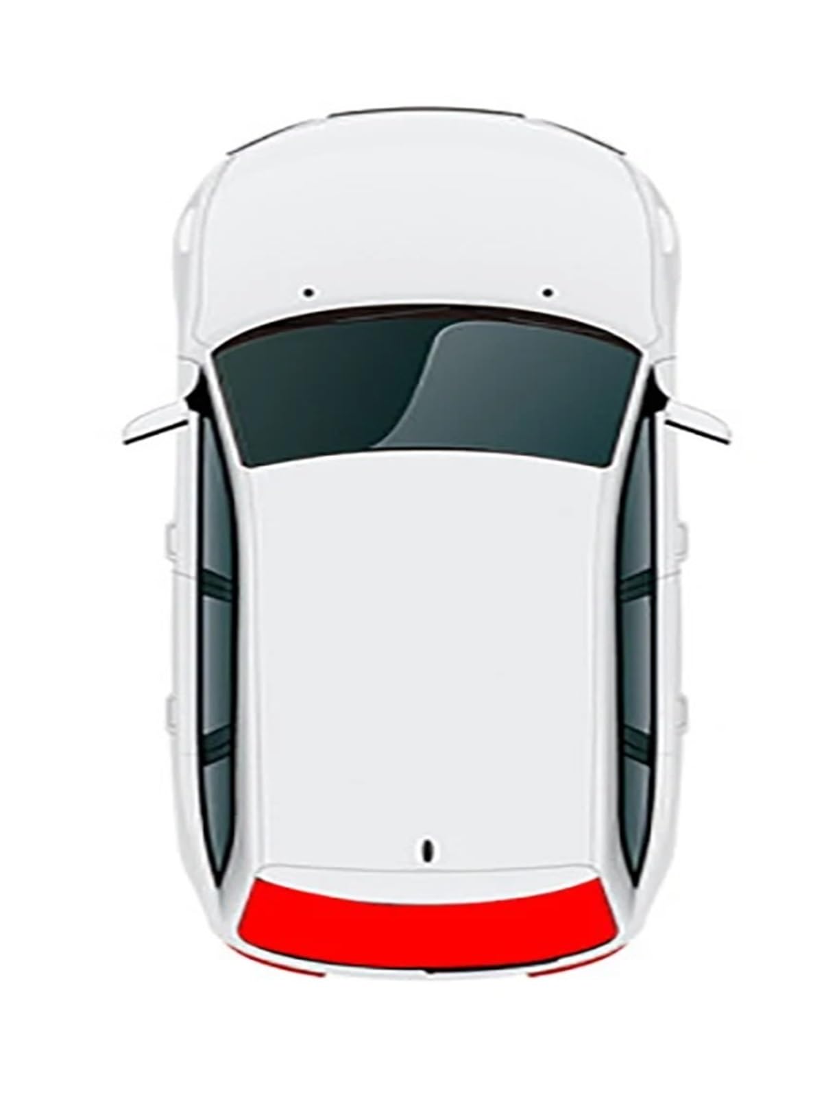 Schiebedach Sonnenschirm Sonnenblende Auto Für Civic Für FA Für MK8 2005 2006 2007 2008 2009 2010 2011 Auto-Sonnenschutz Vorne Hinten Seitenfenster Sonnenschutzvisiere(Rear Windshield) von HAMFISTB