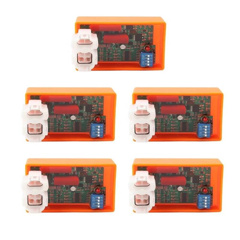 Zündungen Für CBX 200 Für XR 200 Für NX 150 Für NX 350 6 Pin AC CDI Box Mit DIP Schalter Motorrad Zünden System Einheit Zündspule(Orange 5 Pieces) von HAMFISTB