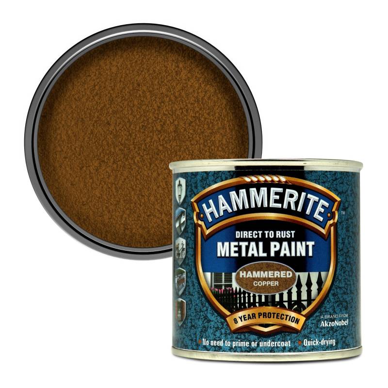 Hammerite 5084822 Kupfer Sofort Nach Rost Gehämmertes, 250ml Volumen von HAMMERITE