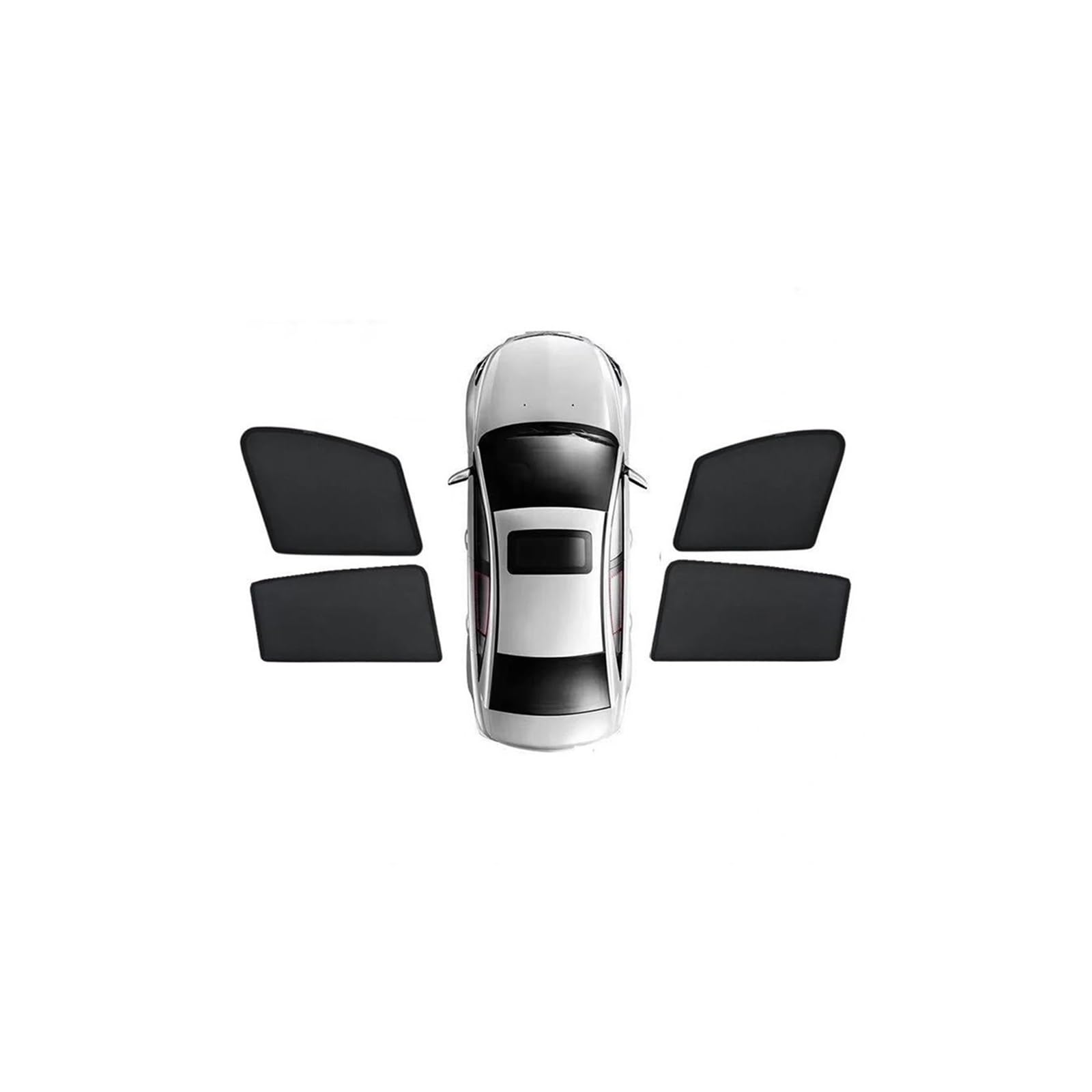 Seitenscheibe Sonnenschutz Für Die Heckscheibe Fenstervisier Sonnenschutzvorhang Für Hyundai Für Tucson TL 2016 2017 2018 2019 2020 2021 Auto Frontscheibenabdeckung(Back 4PCS Front Rear) von HANKAER