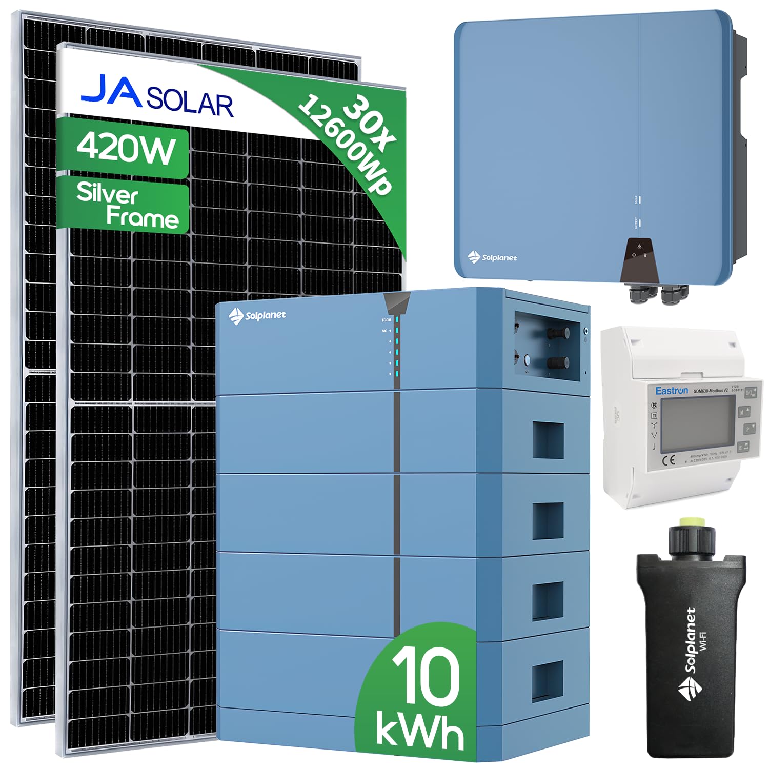 HANTECH Solaranlage mit 10kWh Batterie (12.6 kW) von HANTECH