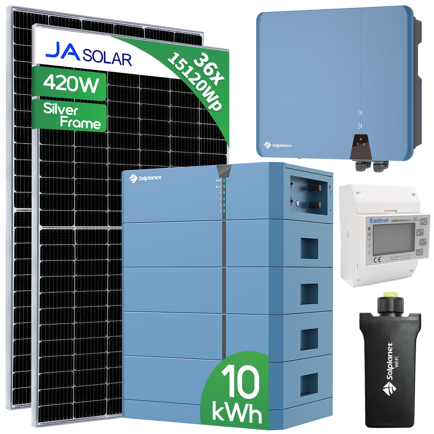 HANTECH Solaranlage mit 10kWh Batterie (15.12 kW) von HANTECH