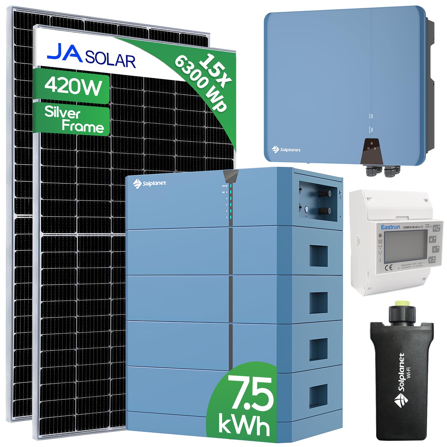 HANTECH Solaranlage mit 7,5kWh Batterie (6.3 kW) von HANTECH